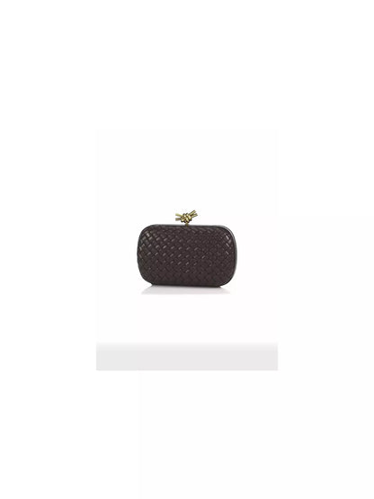 Bottega Veneta Knot Padded Intreccio Leather Minaudière