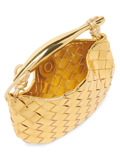 Bottega Veneta Mini Sardine Mirror Leather Top-Handle Bag