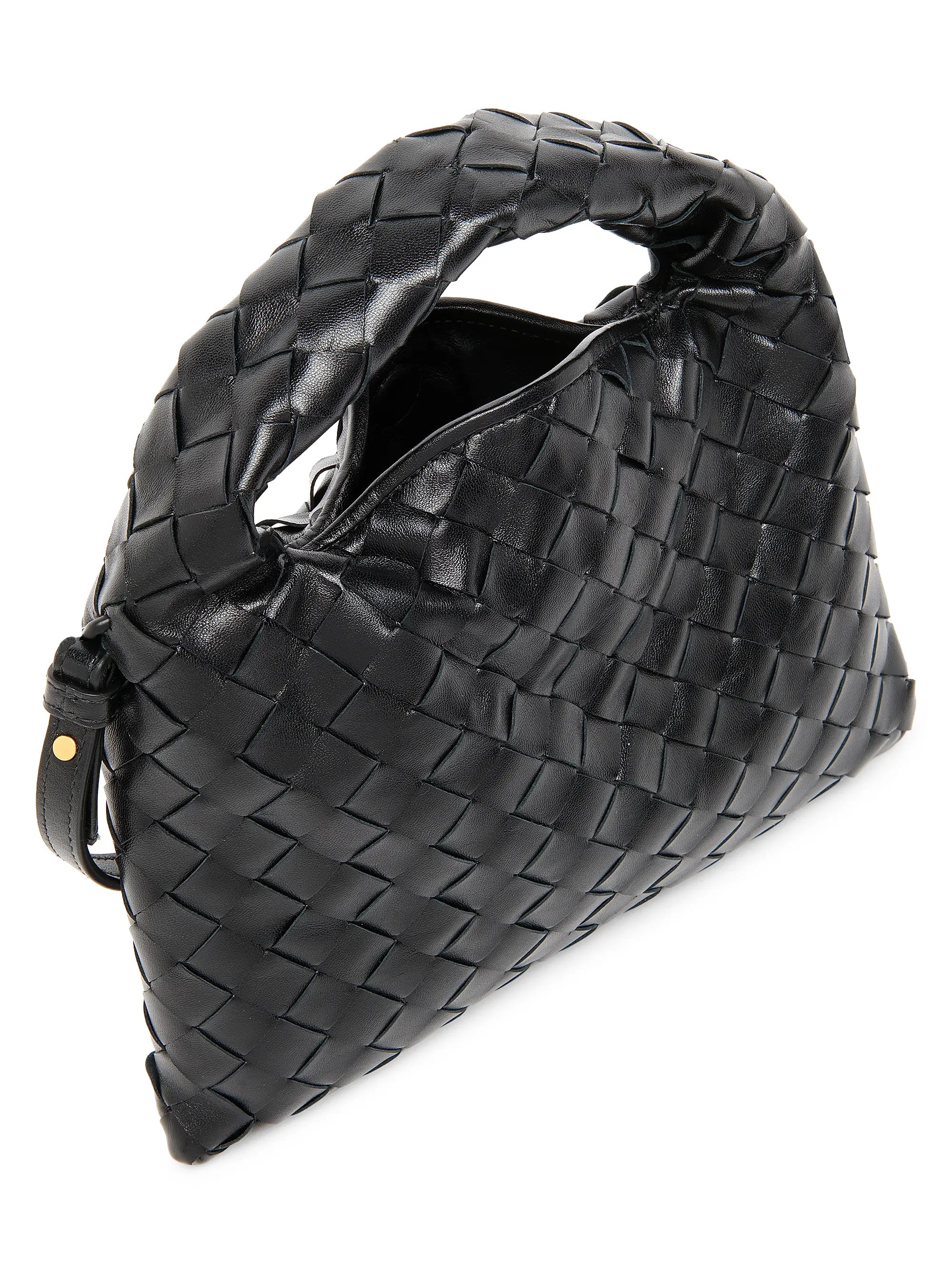Bottega Veneta Mini Hop Intrecciato Leather Crossbody Bag