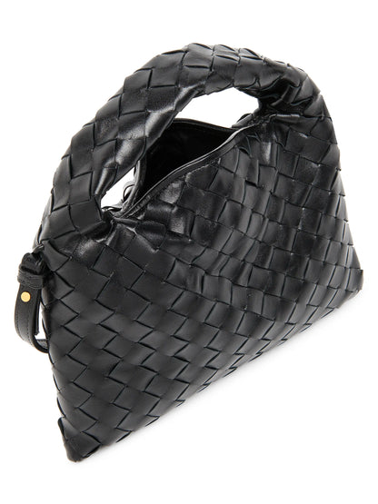 Bottega Veneta Mini Hop Intrecciato Leather Crossbody Bag