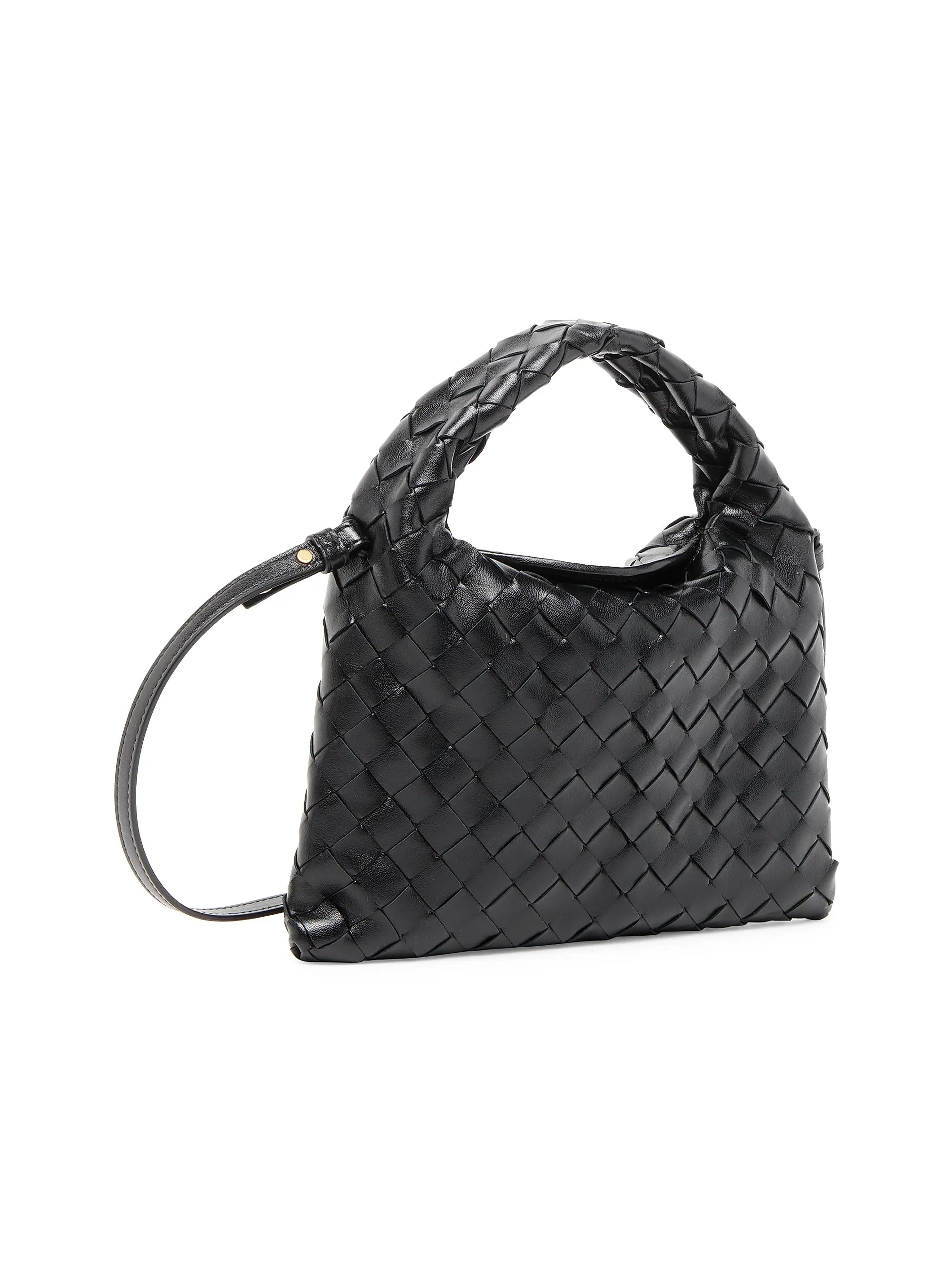 Bottega Veneta Mini Hop Intrecciato Leather Crossbody Bag