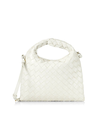 Bottega Veneta Mini Hop Intrecciato Leather Crossbody Bag