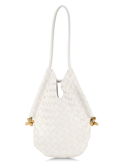 Bottega Veneta Solstice Small Intrecciato Leather Shoulder Bag
