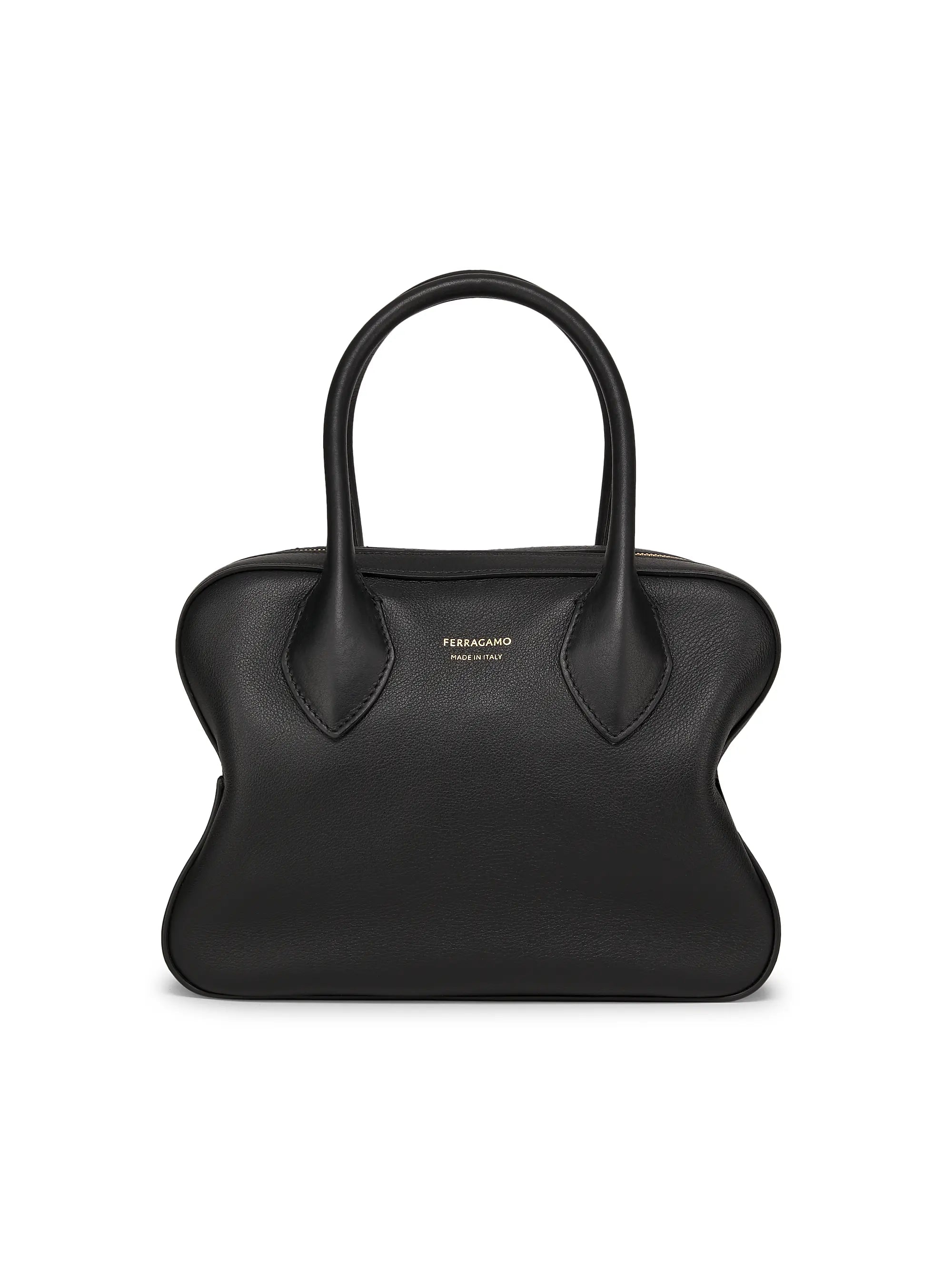 FERRAGAMO Star Leather Top-Handle Bag