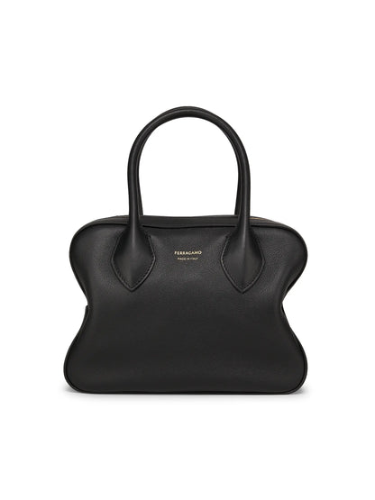 FERRAGAMO Star Leather Top-Handle Bag