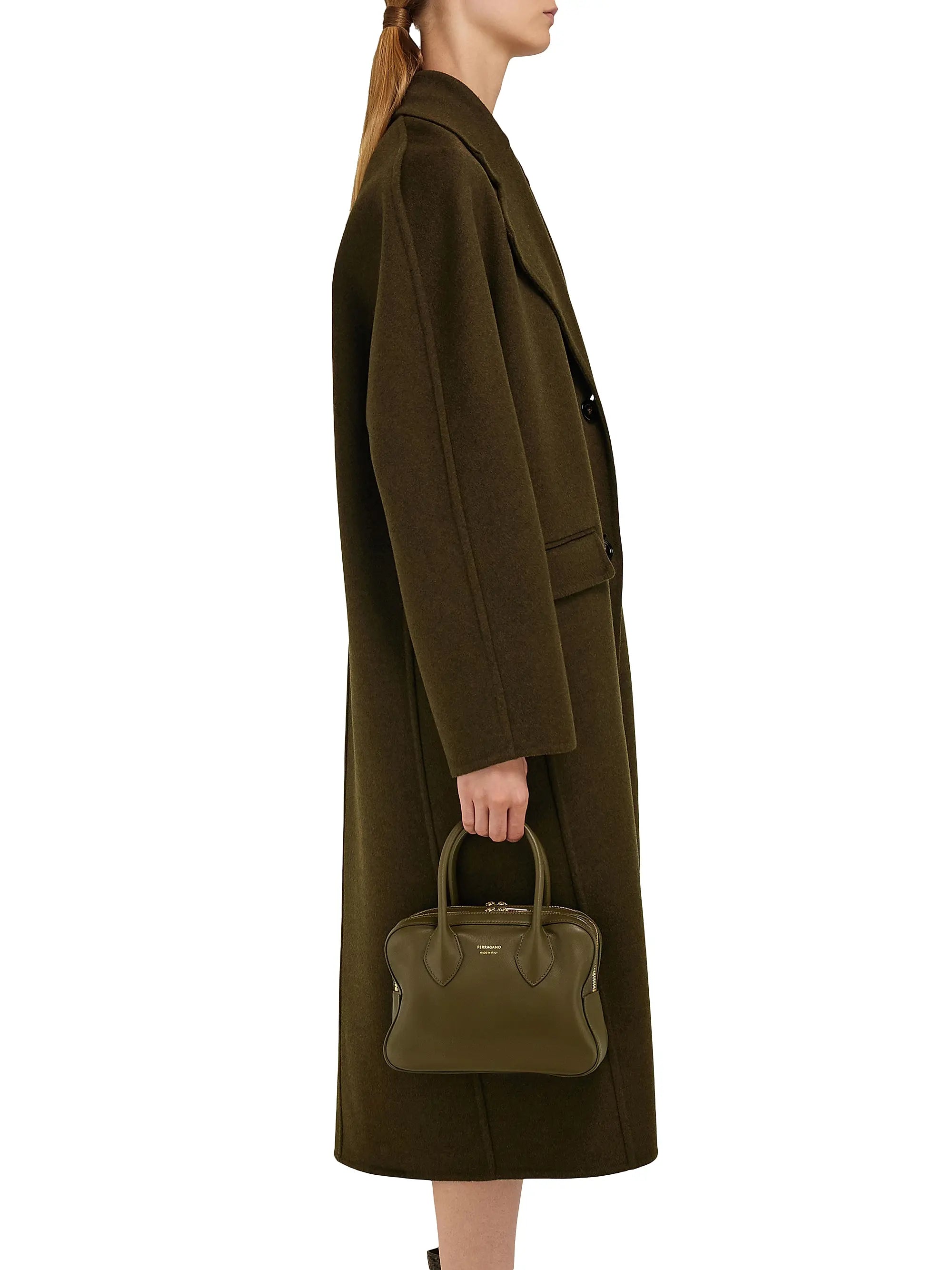 FERRAGAMO Star Leather Top-Handle Bag