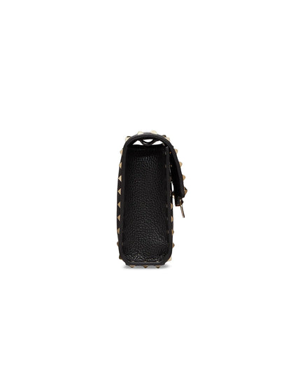Valentino Garavani Small Rockstud Grainy Calfskin Crossbody Bag