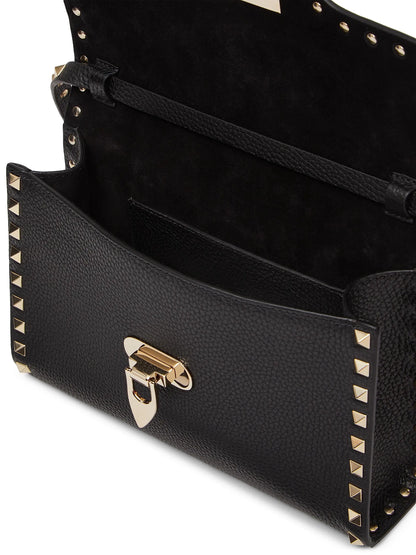 Valentino Garavani Small Rockstud Grainy Calfskin Crossbody Bag