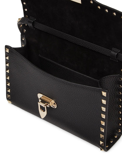 Valentino Garavani Small Rockstud Grainy Calfskin Crossbody Bag
