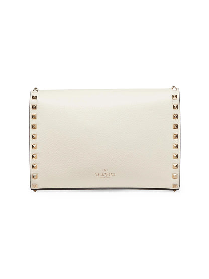 Valentino Garavani Small Rockstud Grainy Calfskin Crossbody Bag