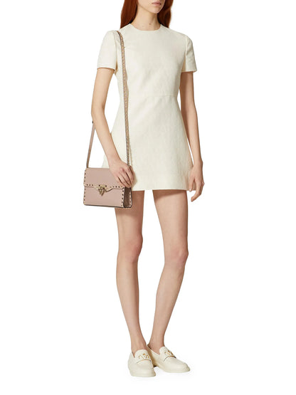 Valentino Garavani Small Rockstud Grainy Calfskin Crossbody Bag