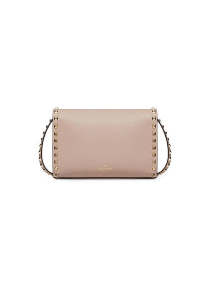 Valentino Garavani Small Rockstud Grainy Calfskin Crossbody Bag