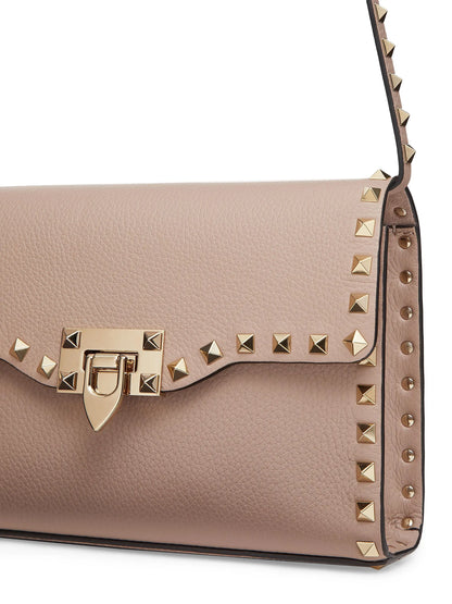 Valentino Garavani Small Rockstud Grainy Calfskin Crossbody Bag