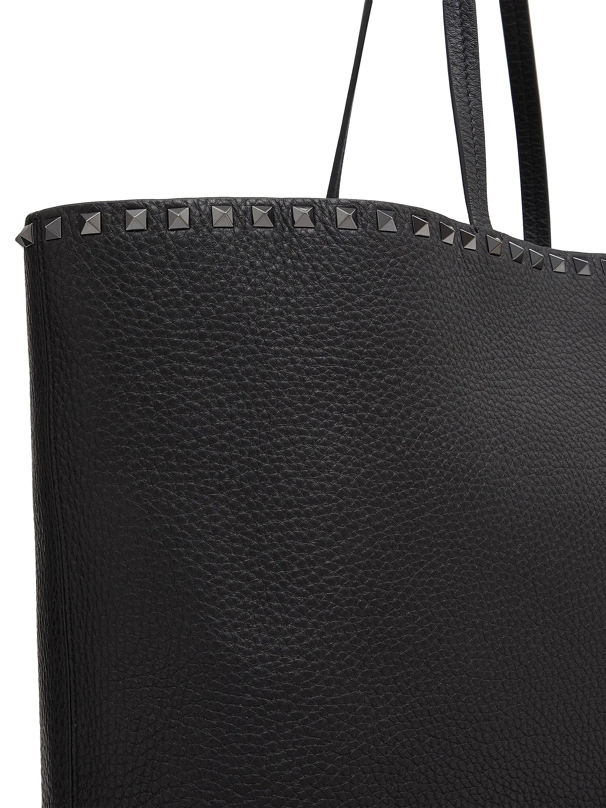 Valentino Garavani Rockstud Grainy Calfskin Tote Bag