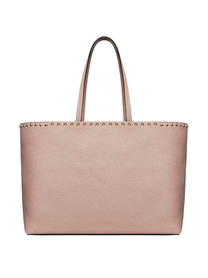 Valentino Garavani Rockstud Grainy Calfskin Tote Bag