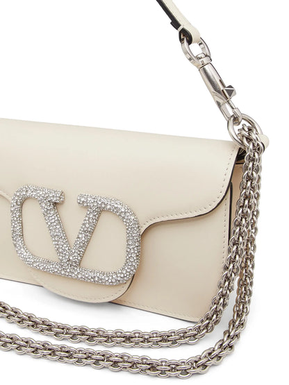 Valentino Garavani Locò Small Shoulder Bag With Jewel Logo