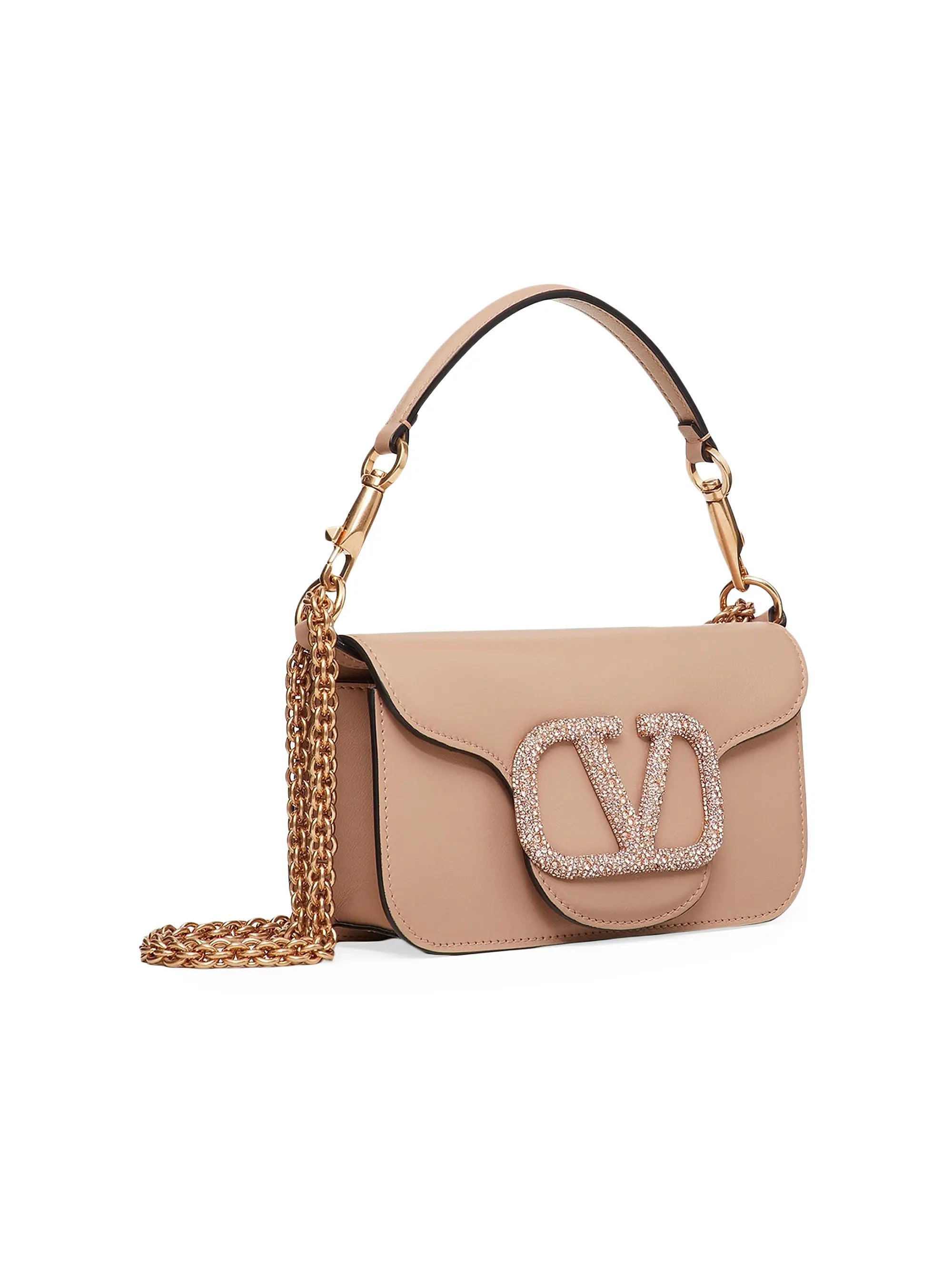 Valentino Garavani Locò Small Shoulder Bag With Jewel Logo