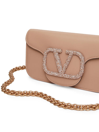 Valentino Garavani Locò Small Shoulder Bag With Jewel Logo
