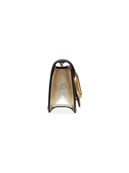 Valentino Garavani Small Locò Metallic Calfskin Bag