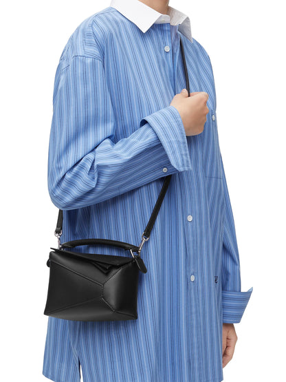 LOEWE Mini Puzzle Edge Leather Shoulder Bag