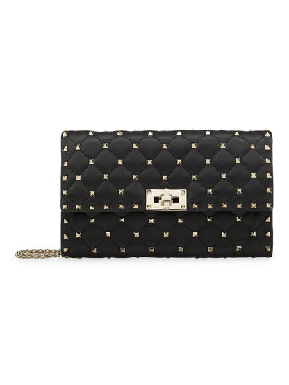 Valentino Garavani Rockstud Spike Nappa Leather Crossbody Clutch Bag