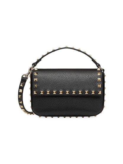 Valentino Garavani Rockstud Grainy Calfskin Pouch