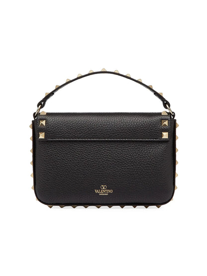 Valentino Garavani Rockstud Grainy Calfskin Pouch