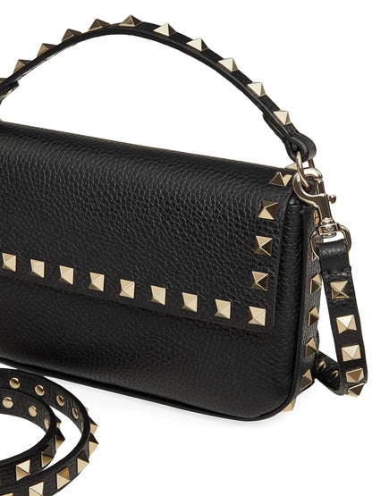 Valentino Garavani Rockstud Grainy Calfskin Pouch
