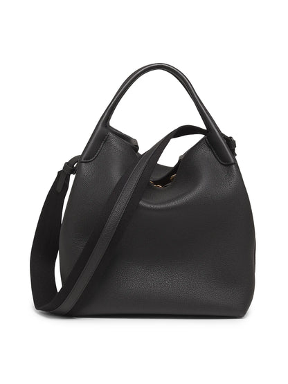 Loro Piana Bale Leather Top Handle Bag