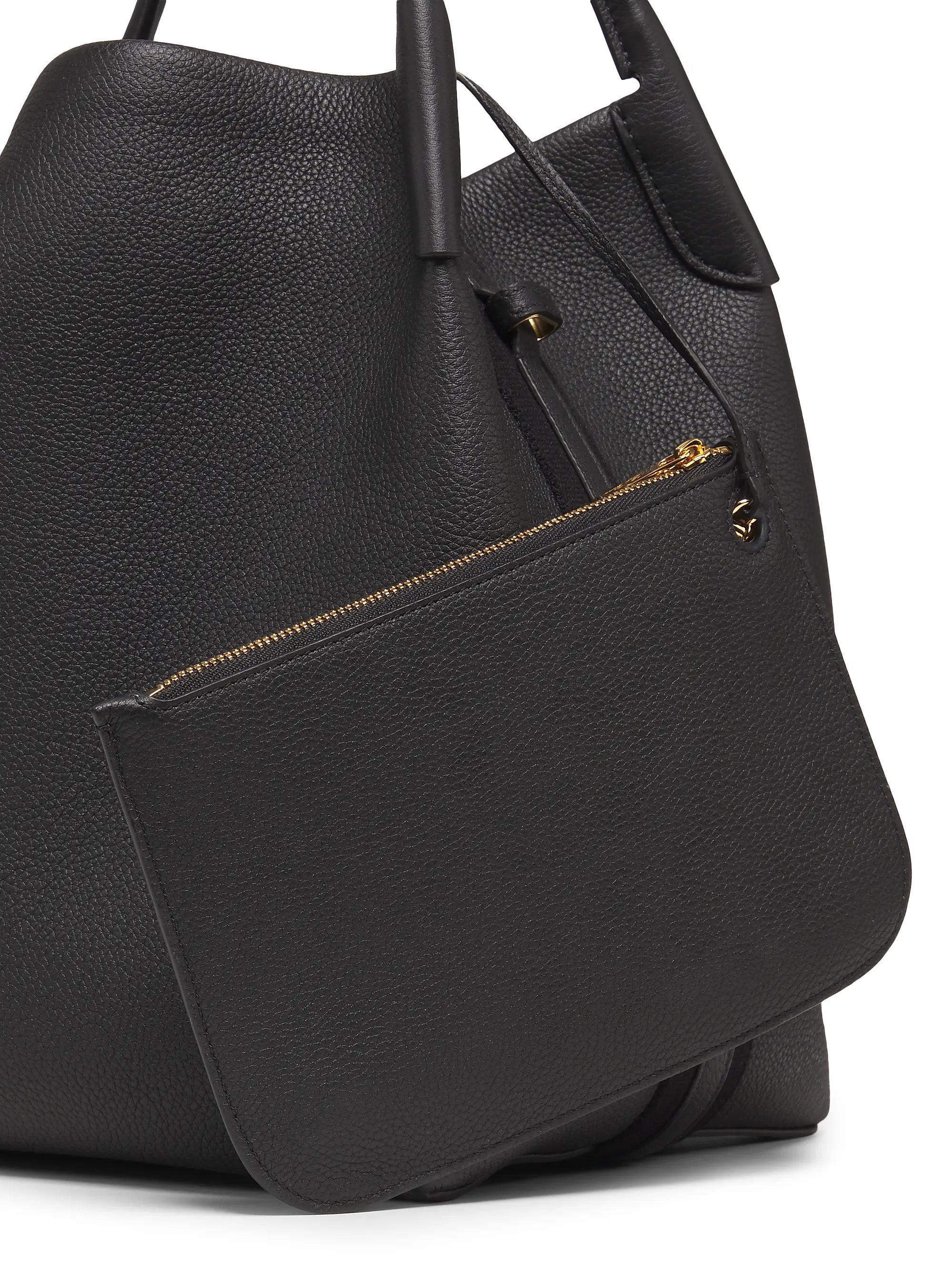 Loro Piana Bale Leather Top Handle Bag