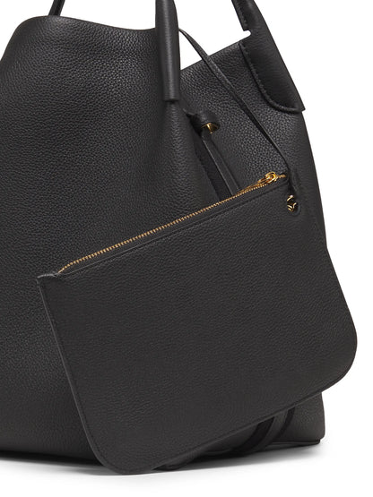 Loro Piana Bale Leather Top Handle Bag