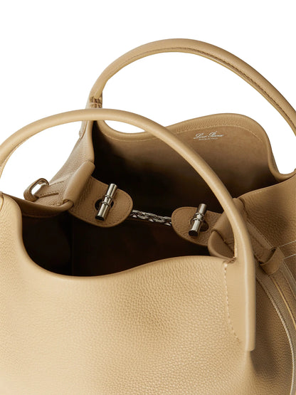 Loro Piana Bale Leather Top Handle Bag