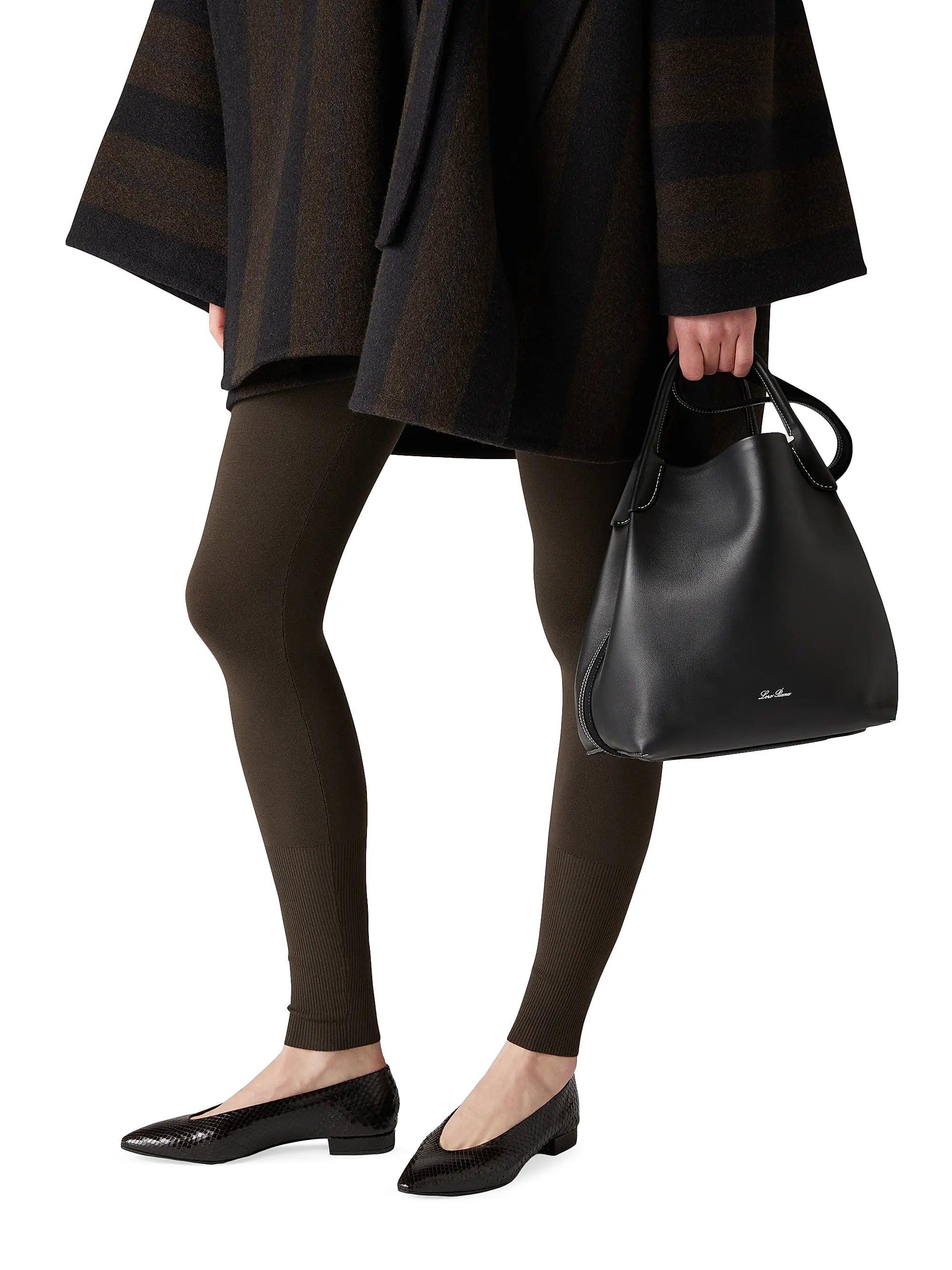 Loro Piana Bale Large Rounded Leather Bag