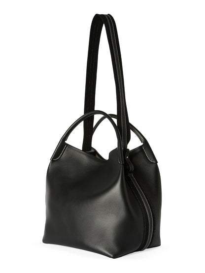 Loro Piana Bale Large Rounded Leather Bag