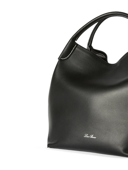 Loro Piana Bale Large Rounded Leather Bag