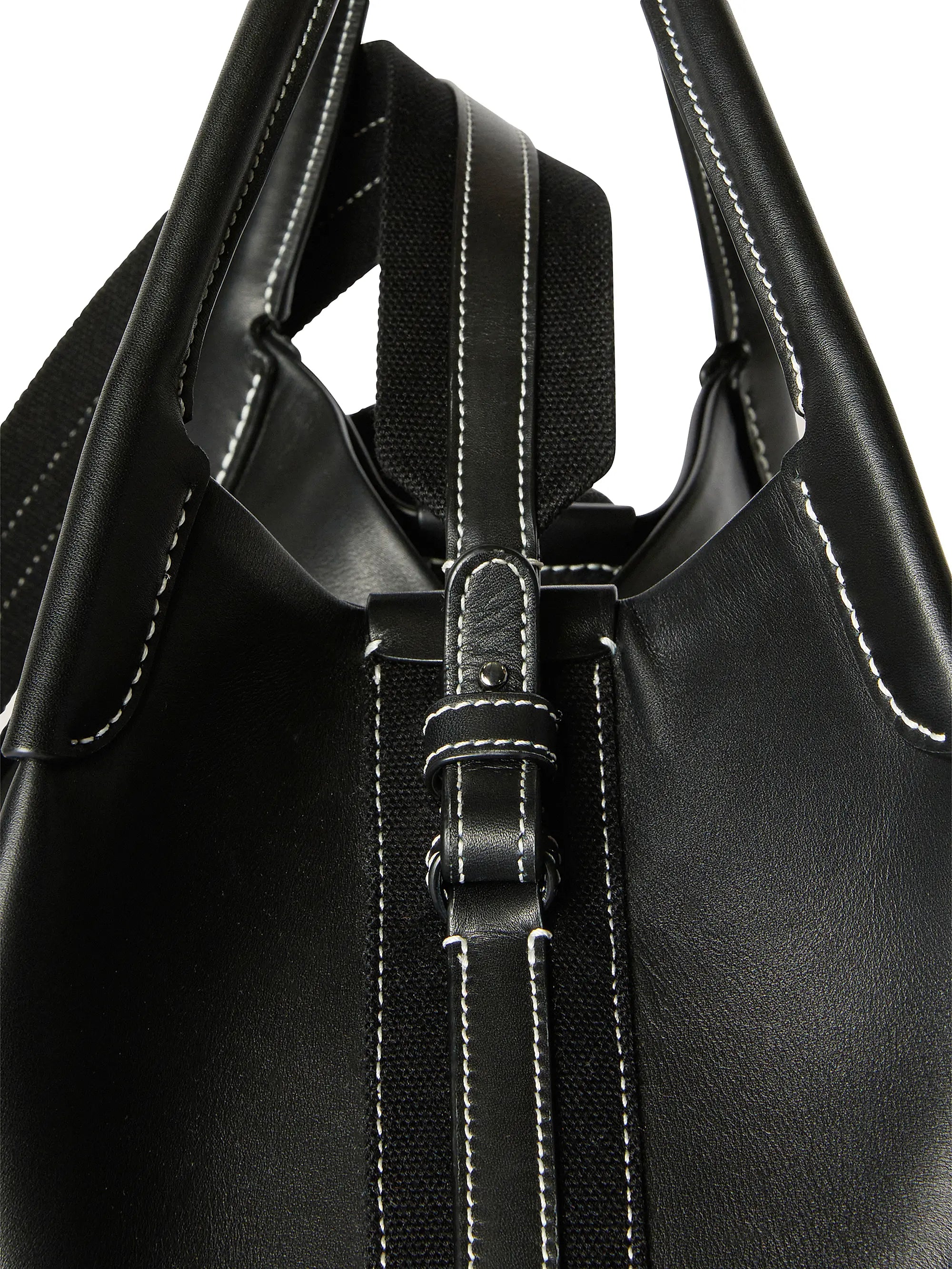 Loro Piana Bale Large Rounded Leather Bag
