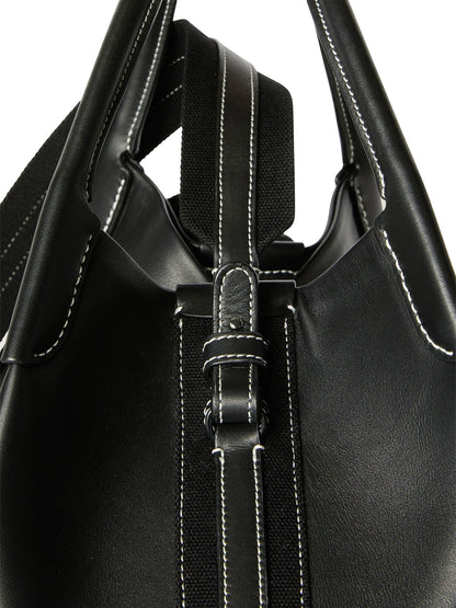 Loro Piana Bale Large Rounded Leather Bag