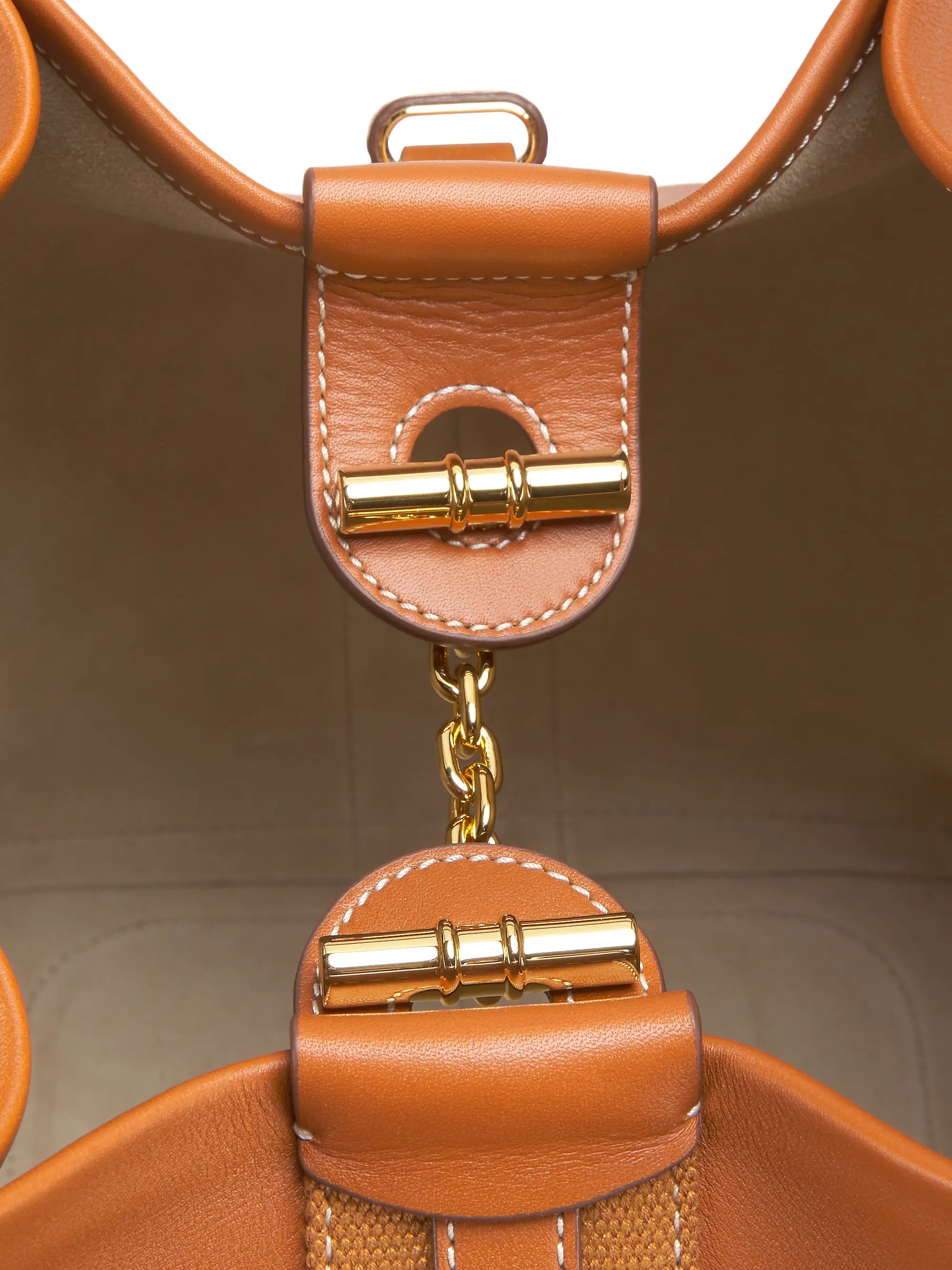 Loro Piana Bale Large Rounded Leather Bag