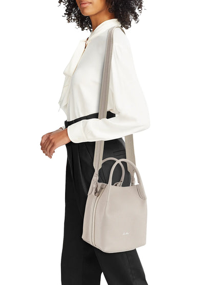 Loro Piana Bale Leather Top Handle Bag