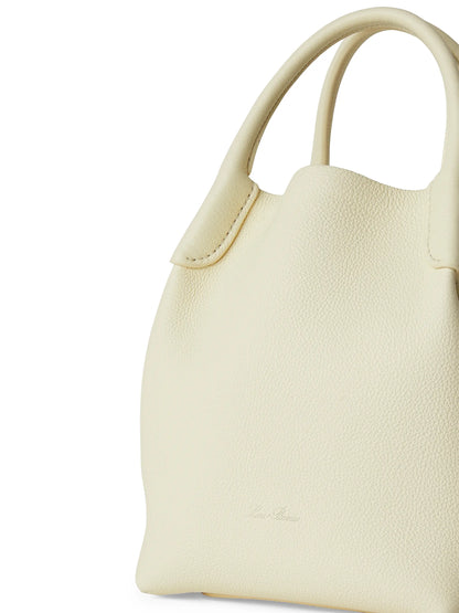 Loro Piana Bale Leather Top Handle Bag