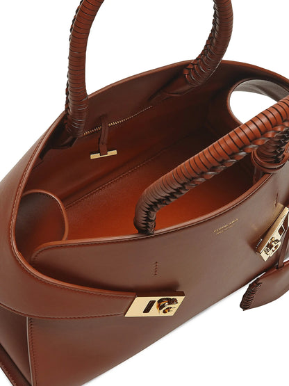 FERRAGAMO Hug Small Leather Top Handle Bag