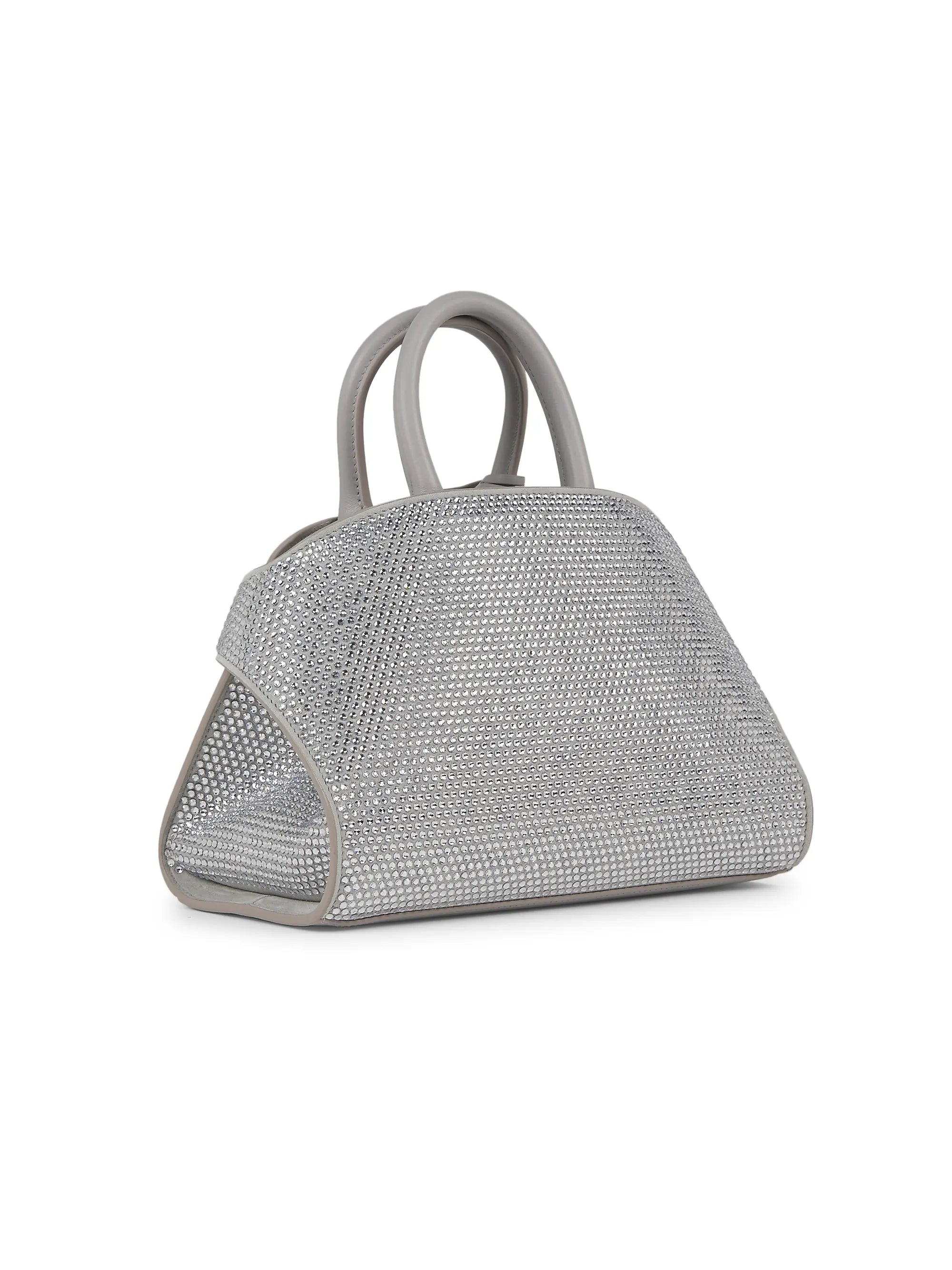 FERRAGAMO Mini Hug Embellished Leather Crossbody Bag