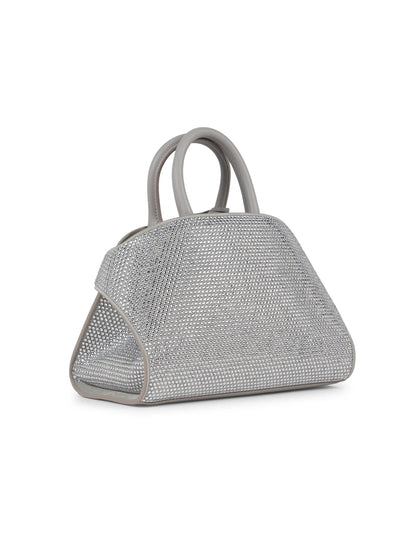 FERRAGAMO Mini Hug Embellished Leather Crossbody Bag