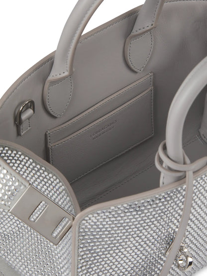 FERRAGAMO Mini Hug Embellished Leather Crossbody Bag