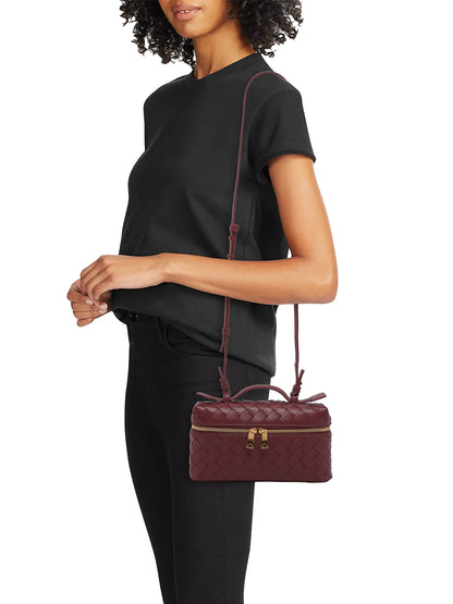 Bottega Veneta Bang Bang Intrecciato Leather Crossbody Vanity Case Bag