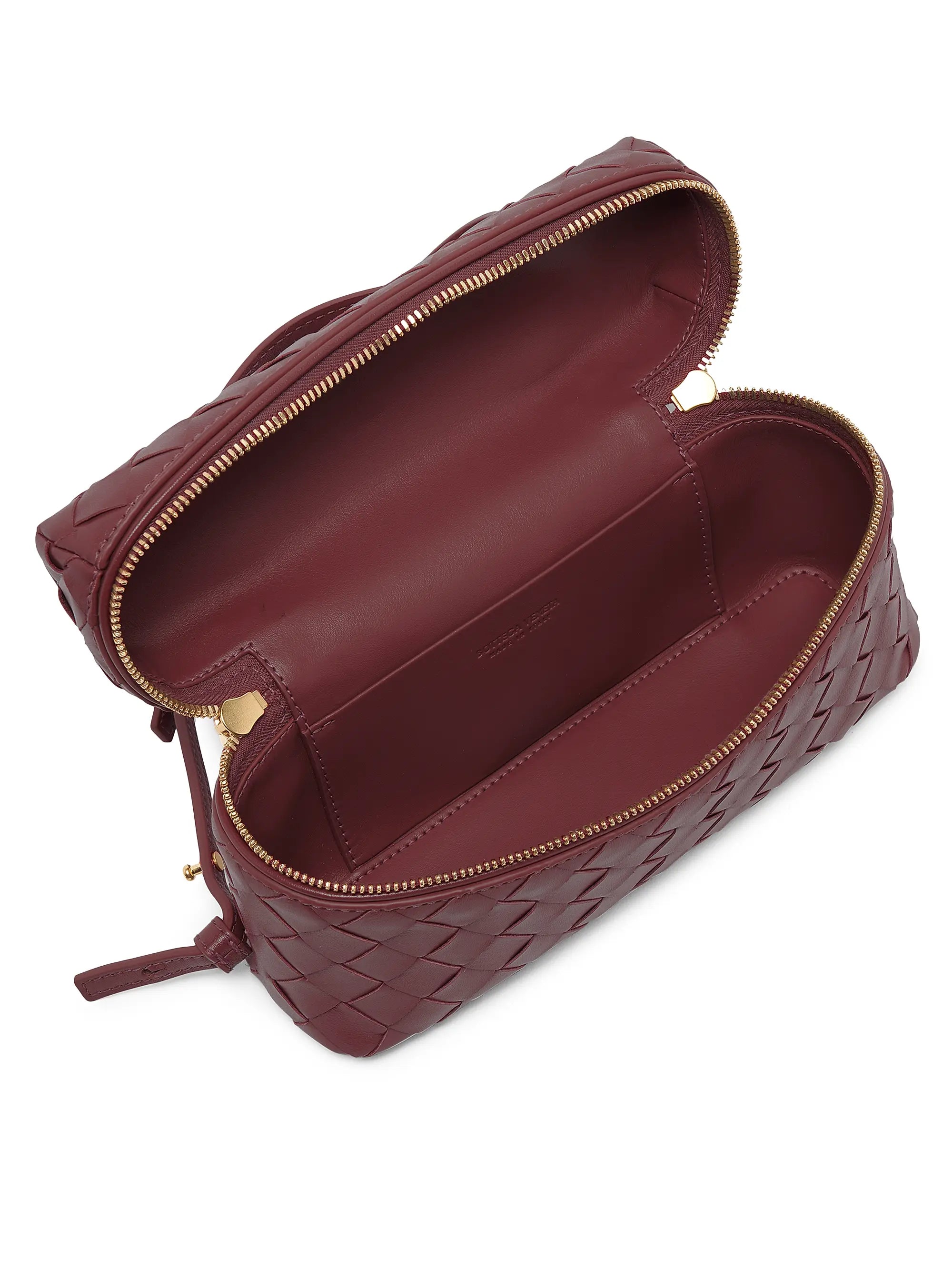 Bottega Veneta Bang Bang Intrecciato Leather Crossbody Vanity Case Bag