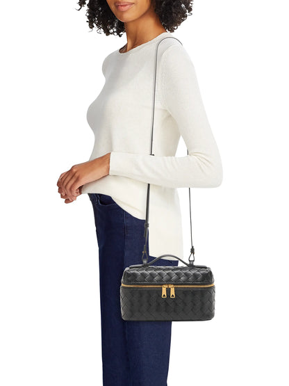 Bottega Veneta Bang Bang Intrecciato Leather Crossbody Vanity Case Bag