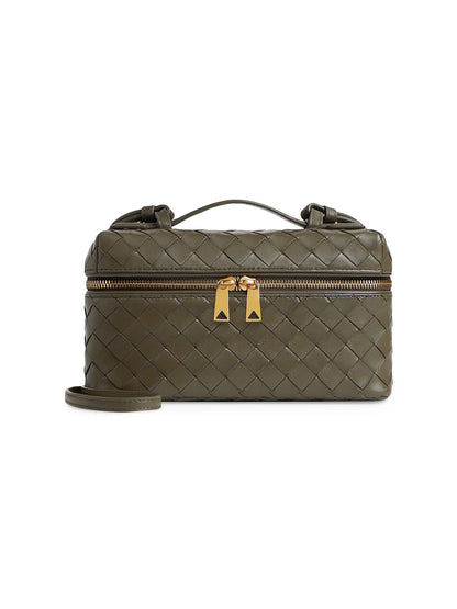 Bottega Veneta Bang Bang Intrecciato Leather Crossbody Vanity Case Bag