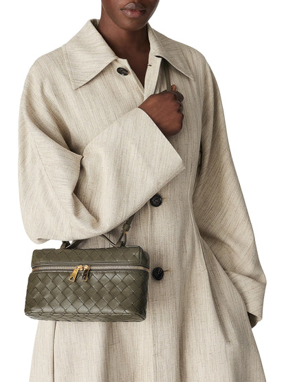 Bottega Veneta Bang Bang Intrecciato Leather Crossbody Vanity Case Bag