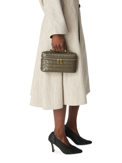 Bottega Veneta Bang Bang Intrecciato Leather Crossbody Vanity Case Bag